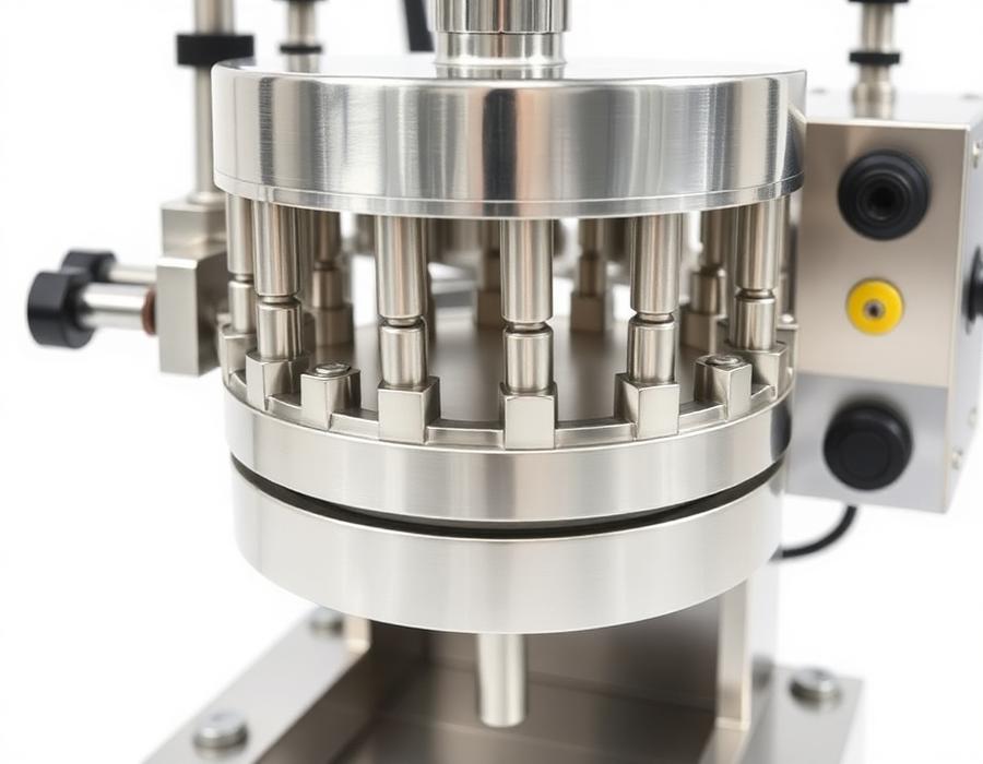 Collar Type Coupler Packing Machine manufactured by Space Packaging Solution, Faridabad